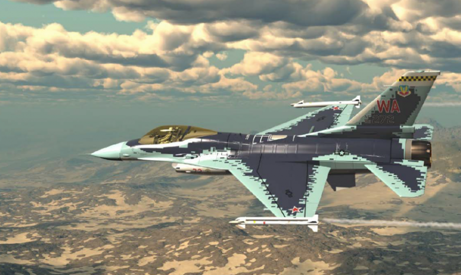 US Air Force F16C will be decked out with a Su57style digital