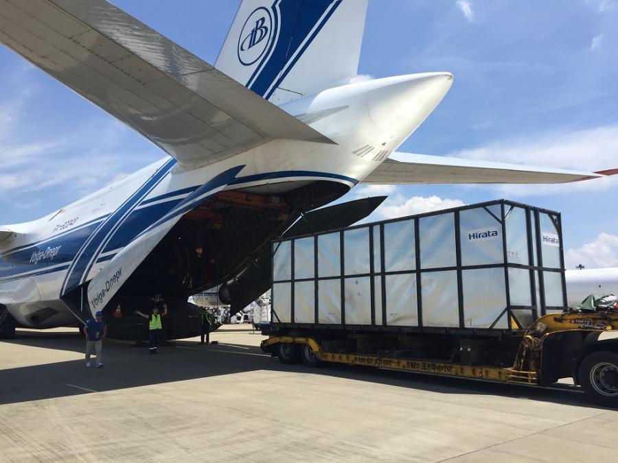 VolgaDnepr An124100 speeds up the delivery of 197 tonnes of