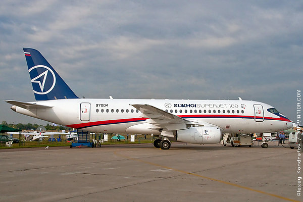 Sukhoi SSJ-100 at airshow MAKS 2009