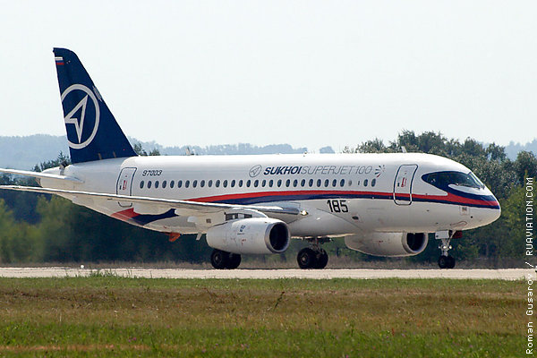 Sukhoi SSJ-100 at airshow MAKS 2009