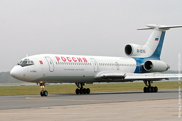 Rossiya airlines Tu-154M at Domodedovo airport