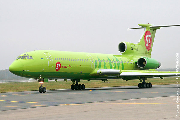 S7 airlines Tu-154M at Domodedovo Airport