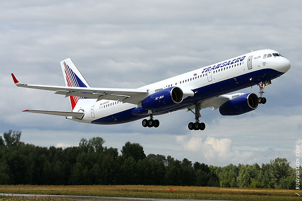 Transaero's latest addition to the Tu-214 fleet