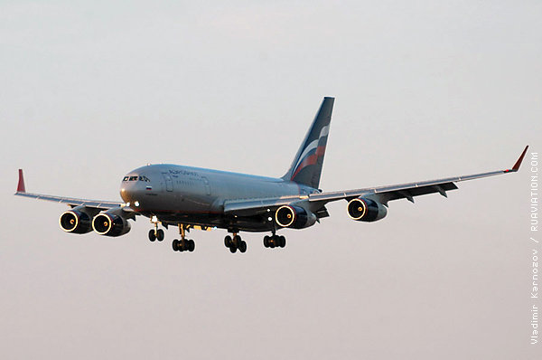 Il-96-300 operated by Aeroflot - Russian airlines